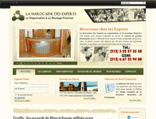 Tablet Screenshot of marocainedesexperts.com